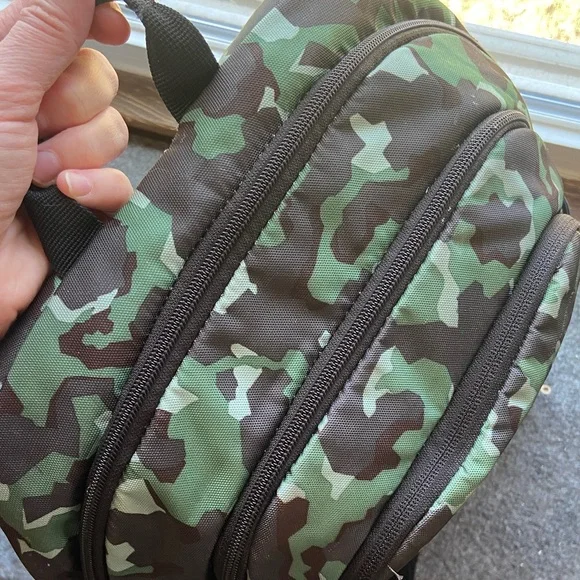 Under Armour Storm Backpack - Green Camo and Orange - Picture 4 of 5